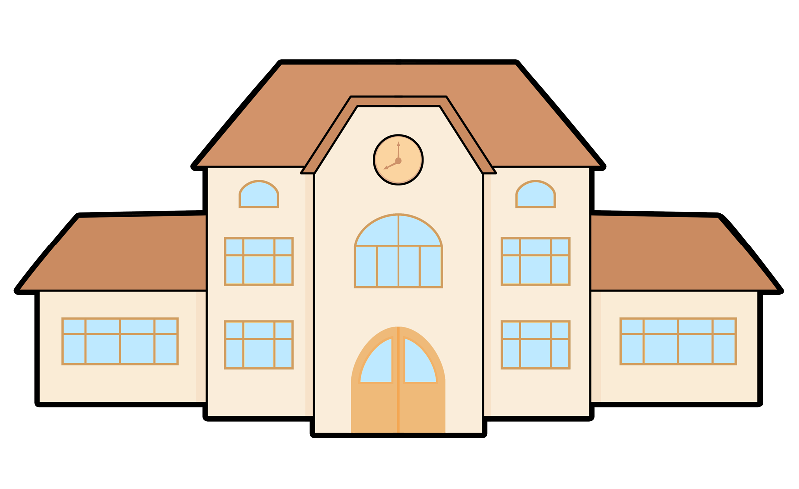 1600x980 University Building Clipart
