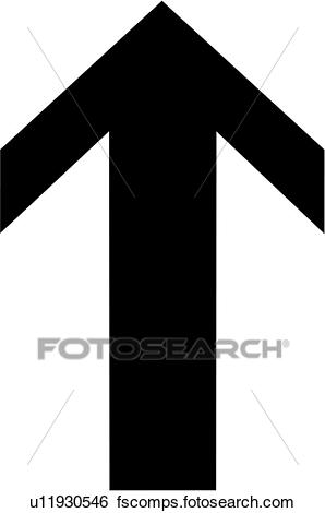 298x470 Clip Art Of , Arrow, Pointing, Up, U11930546
