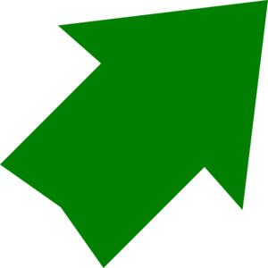 300x300 Right Up Green Arrow Clip Art