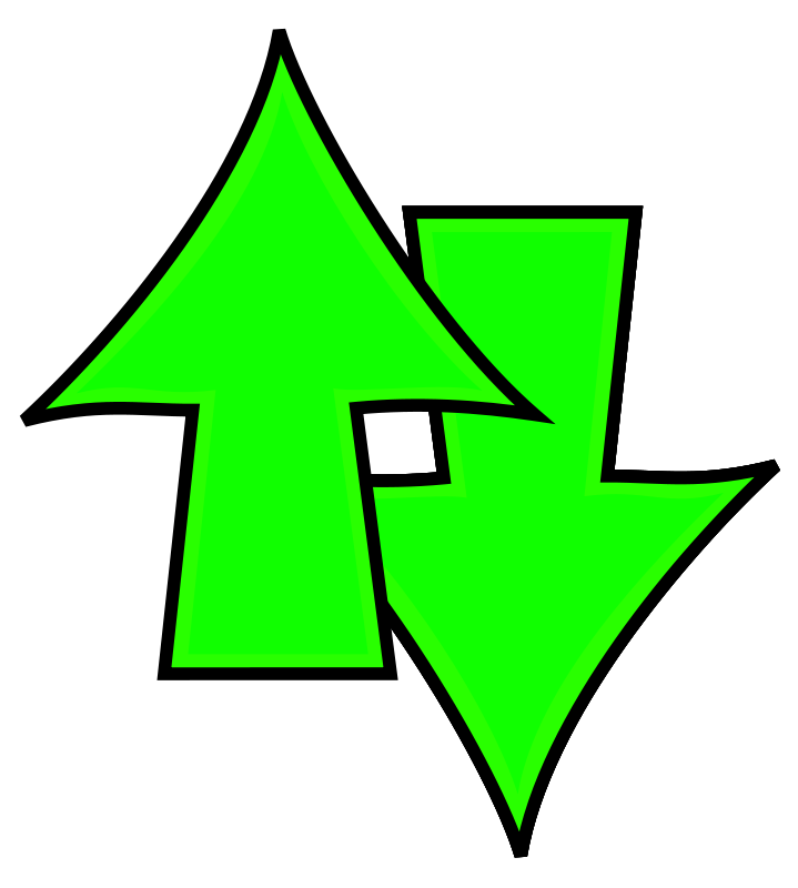 719x800 Arrow Clipart Up And Down