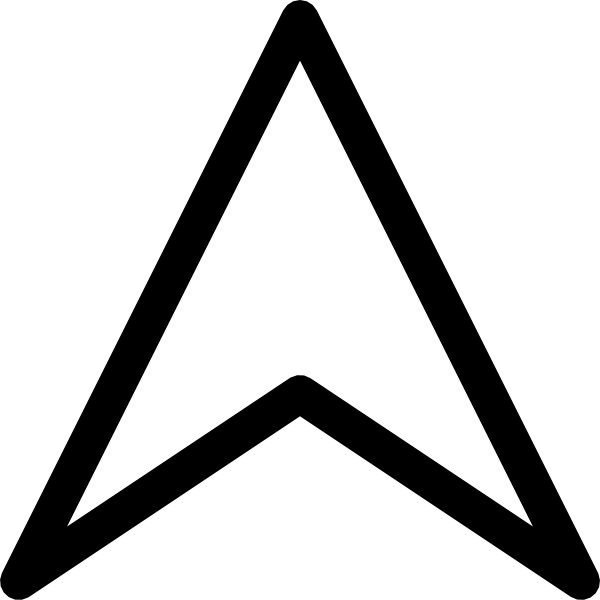 600x600 Plain Up Arrow Head Clip Art Free Vector 4vector