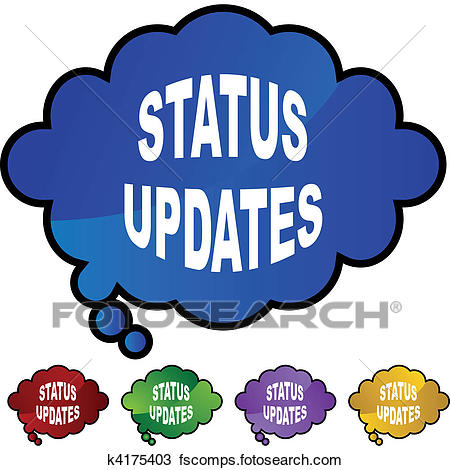 450x470 Clipart Of Status Updates K4175403