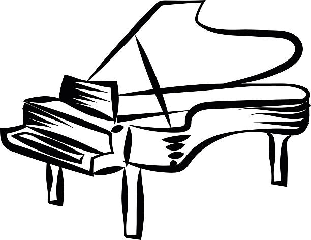 612x472 Drawn Piano Clip Art