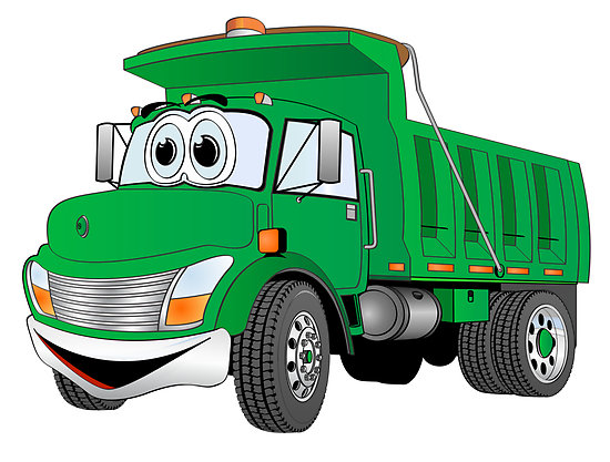 550x417 Dump Truck Cartoon Clipart