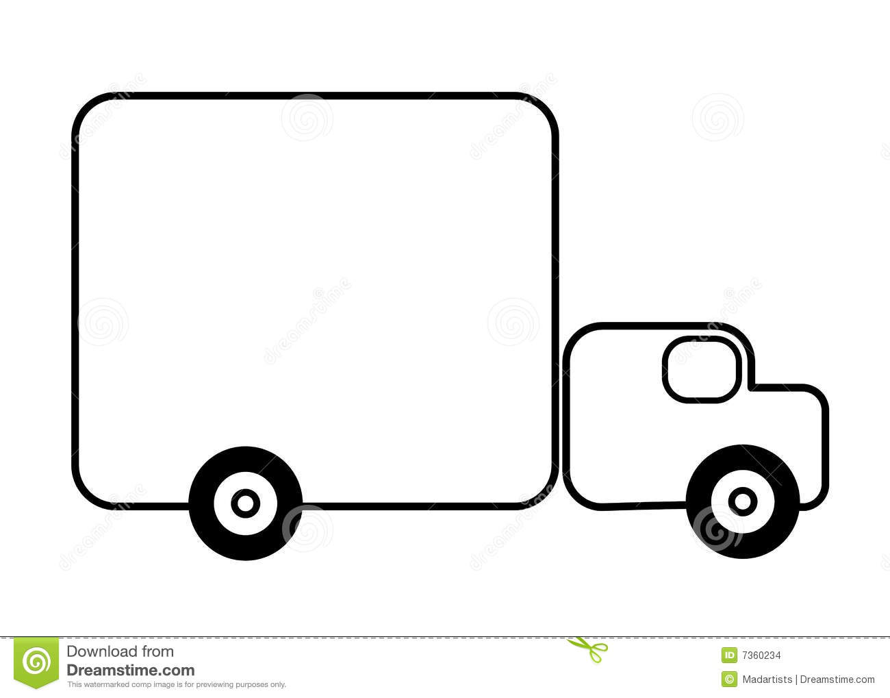 1300x1019 Truck Outline Clipart