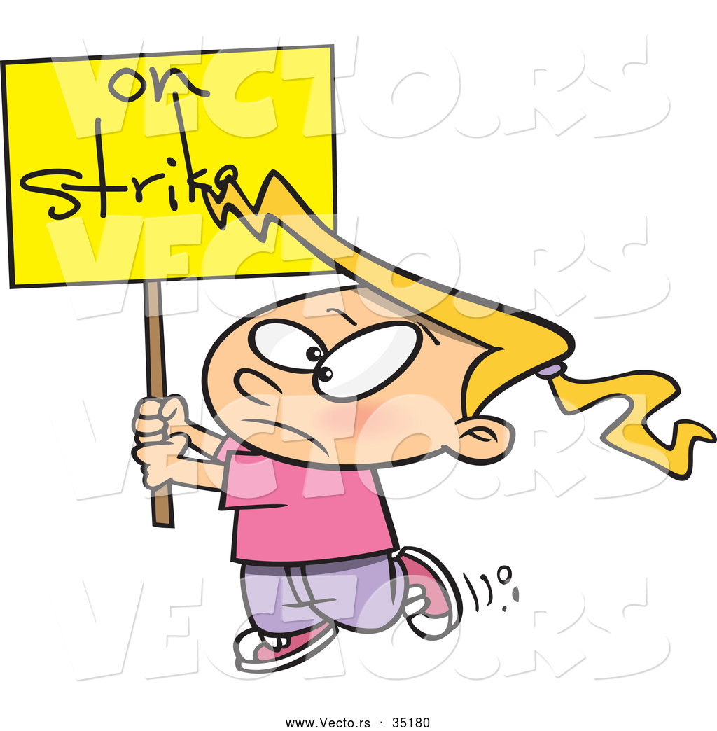 1024x1044 Vector Of A Upset Cartoon Girl Walking Around