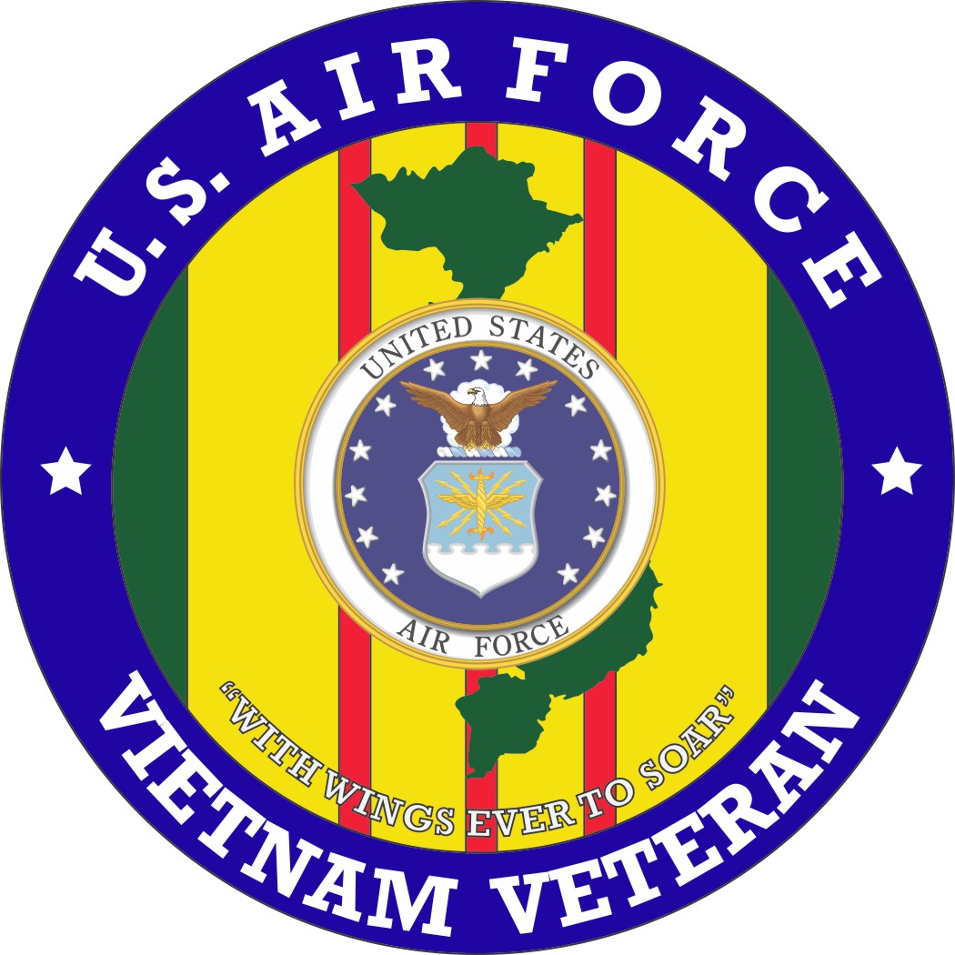 1050x1050 Air Force Vietnam Veteran Patch Decal