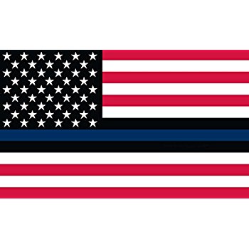 350x350 Thin Blue Line U.s. American Flag
