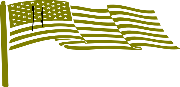 600x290 Waving Us Flag Clip Art