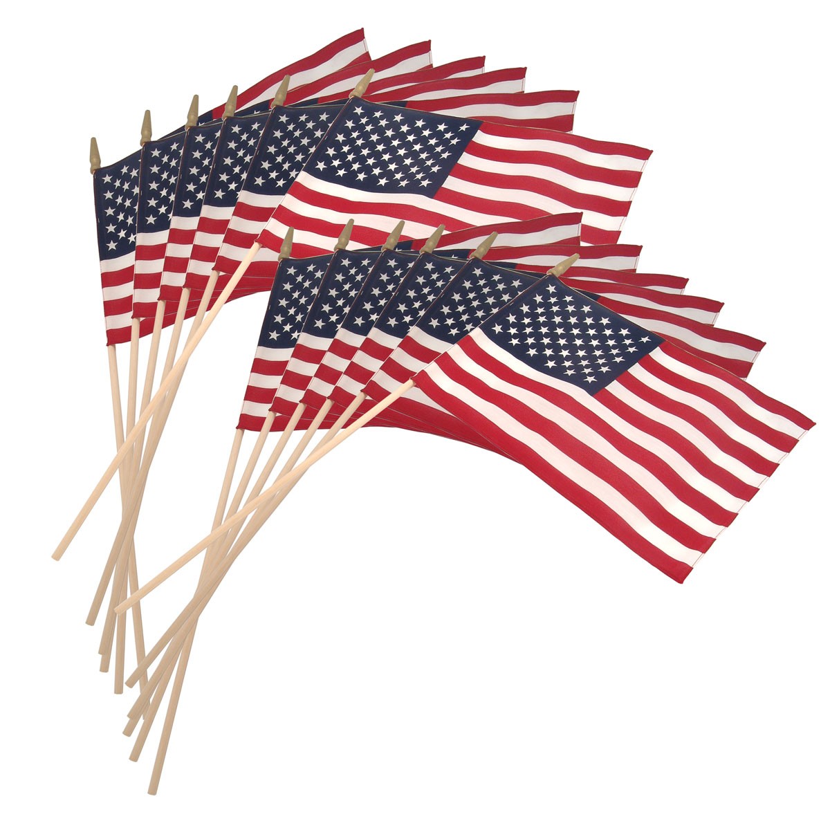 1200x1200 Us Stick Flag 12inx18in 30in X 3 8in Wood Stick