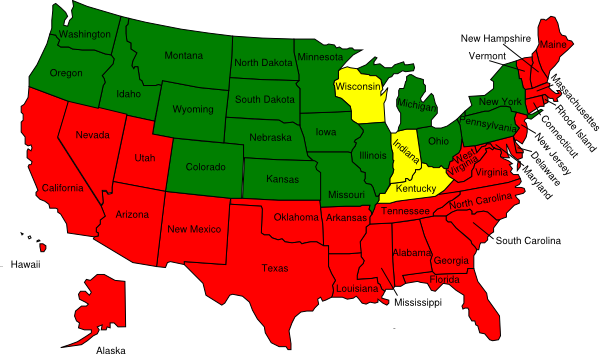600x354 United States Map Cliparts