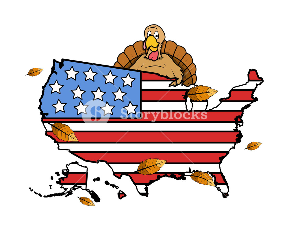 1000x798 Cool Usa Map With Us Flag Royalty Free Stock Image