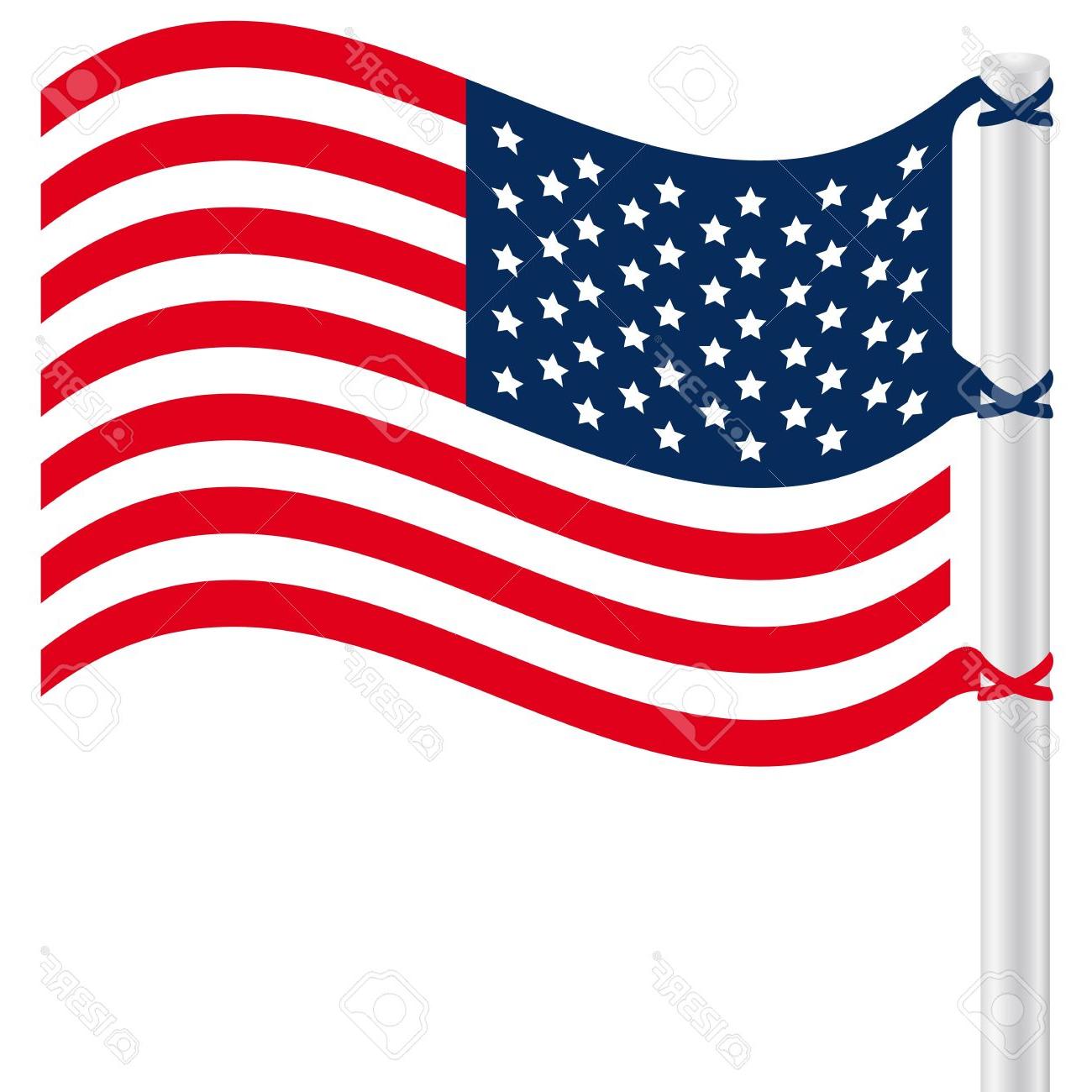 1300x1300 Best Free Waving American Flag Clip Art Design