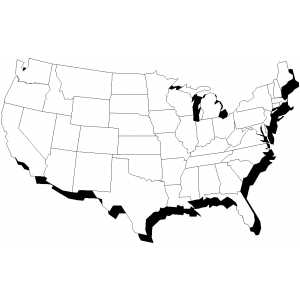 300x300 3d Usa Map Coloring Page