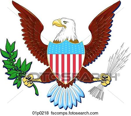 450x398 Clipart Of Us Eagle 01p0192