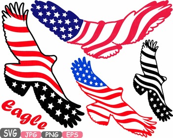 350x279 American Flag Eagle Military Independence Day 4th Of July Clipart