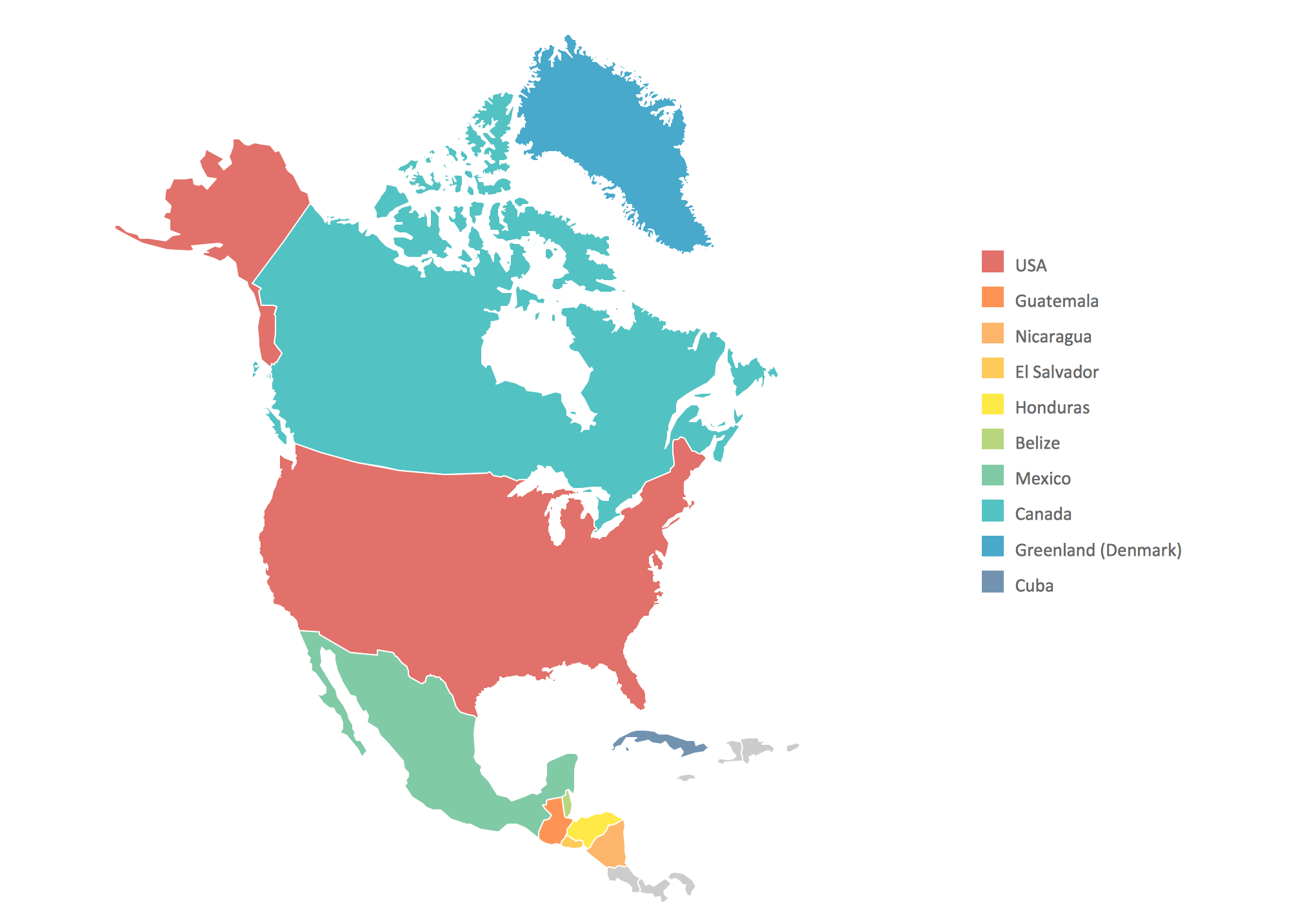 2040x1430 North America Map Clipart