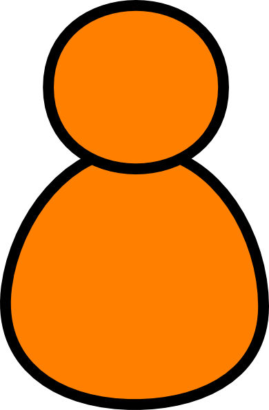 390x595 Orange User Clip Art