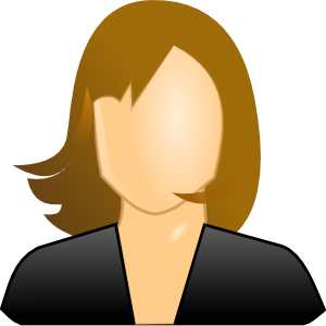 300x300 Female User Icon Clip Art