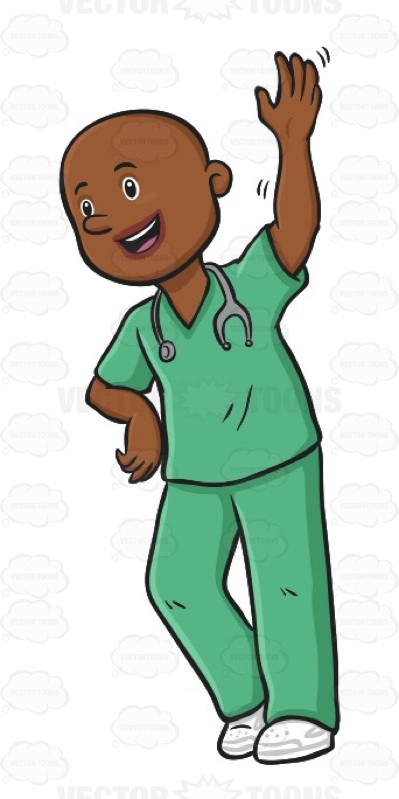 399x799 Nurse Clipart African American Male