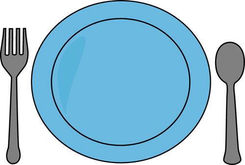 500x338 Dinner Plate And Utensils Clip Art