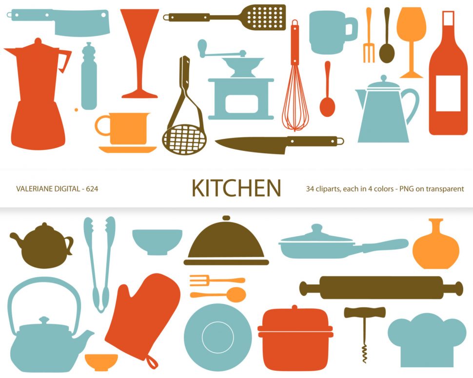 970x776 Kitchen Amusing Kitchen Baking Clip Art Set Mixer, Utensils
