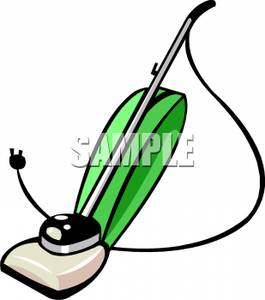 265x300 Free Clipart Image A Green And White Vacuum