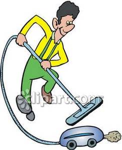243x300 Man Vacuuming