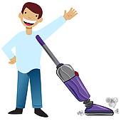 170x170 Vacuuming Clip Art