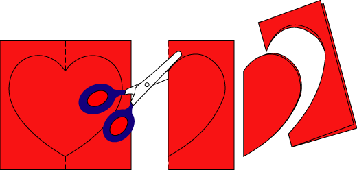 520x248 How To Make A 3 D Heart Valentine