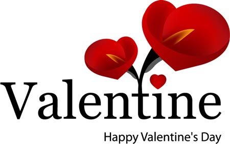 450x281 Valentine's Day With Hearts And Giftboxes Vectors