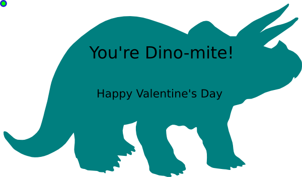 600x352 Dinosaur Valentine Clip Art