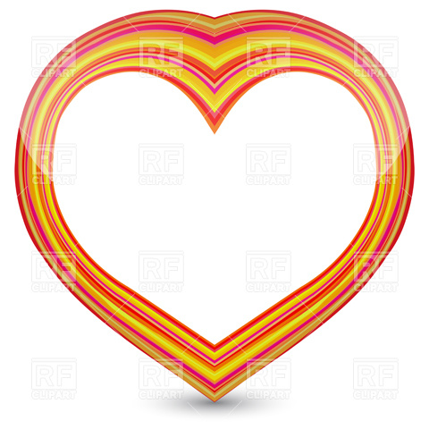 480x480 Valentine Hearts Card Royalty Free Vector Clip Art Image