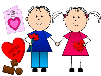 350x263 Valentine Kids Clip Art {By Busy Bee Clip Art} By Sarah Warner Tpt