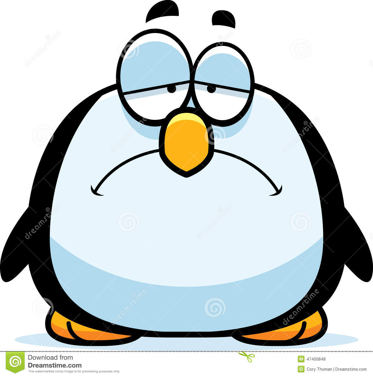 1300x1312 Penguin Clipart Sad
