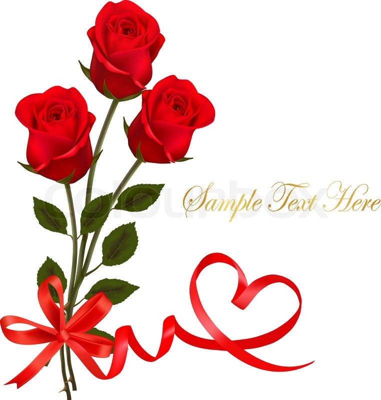 762x800 Valentine`s Day Card. Beauty Red Rose And Gift Box With Bow