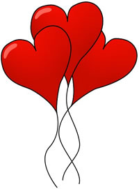 200x271 Hearts Valentines Day Clipart