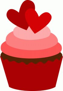 208x300 Valentine's Day Clipart Valentine Cupcake
