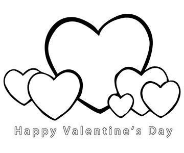 360x300 Valentine's Day Coloring Pages
