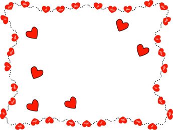 345x260 Valentine Frame Clip Art