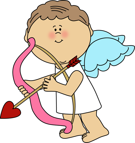 519x550 Valentine's Day Cupid Clip Art