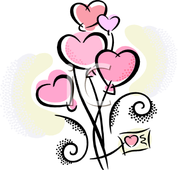 350x333 Valentine's Day Clipart Heart Shaped Balloon
