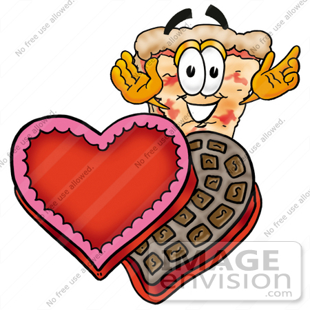 450x450 Clip Art Graphic Of A Cheese Pizza Slice Cartoon Character