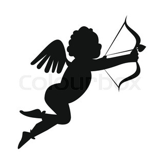 320x320 Valentine's Day Cupid Illustration Stock Vector Colourbox