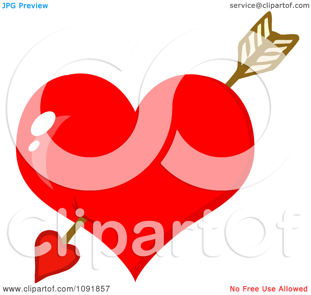 1080x1024 Valentine Arrow Clipart