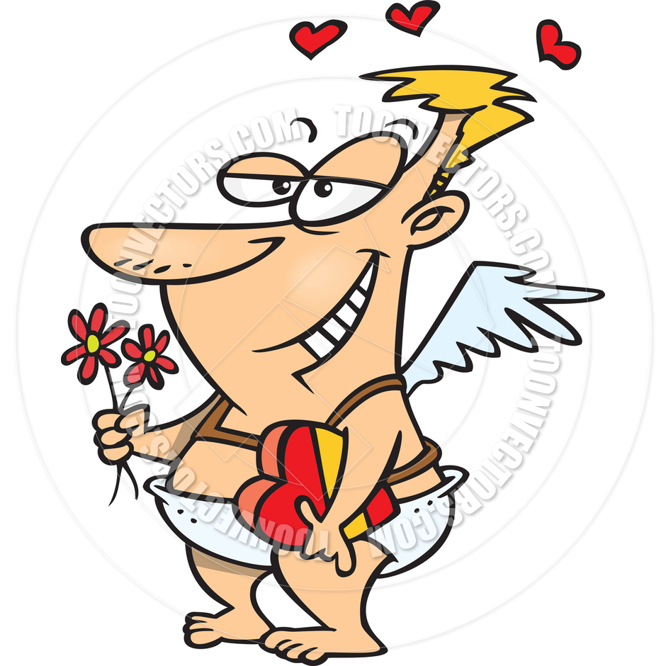 940x940 Cartoon Valentine's Day Cupid By Ron Leishman Toon Vectors Eps