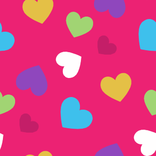 320x320 Colorful Valentine's Day Heart Background
