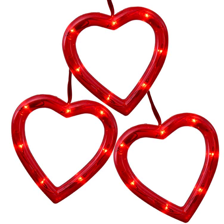 752x752 Heart Sculpture Party String Light Set