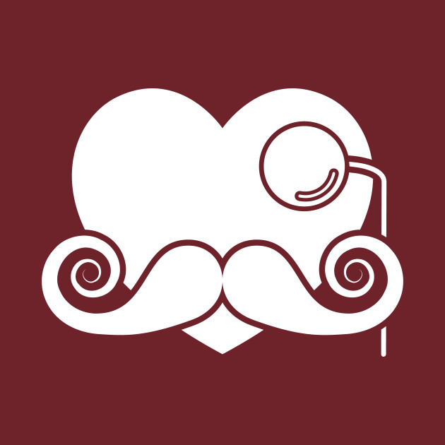 630x630 Valentines Day Hipster Heart W Monocle And Mustache