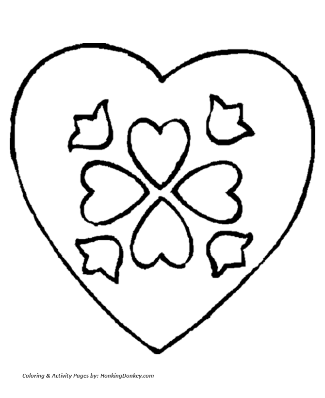 670x820 Valentine's Day Hearts Coloring Pages